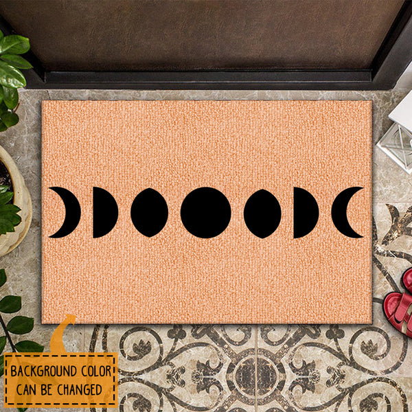 Moon Phases - Boho Celestial Welcome Lunar Decor - Astronomy Housewarming Gift Doormat