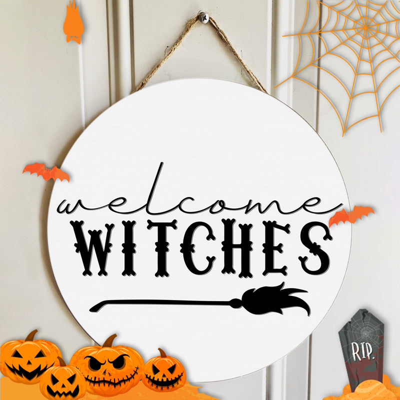 Welcome To Our Home - Autumn Door Wreath Hanger Sign Decoration - Fall Housewarming Gift