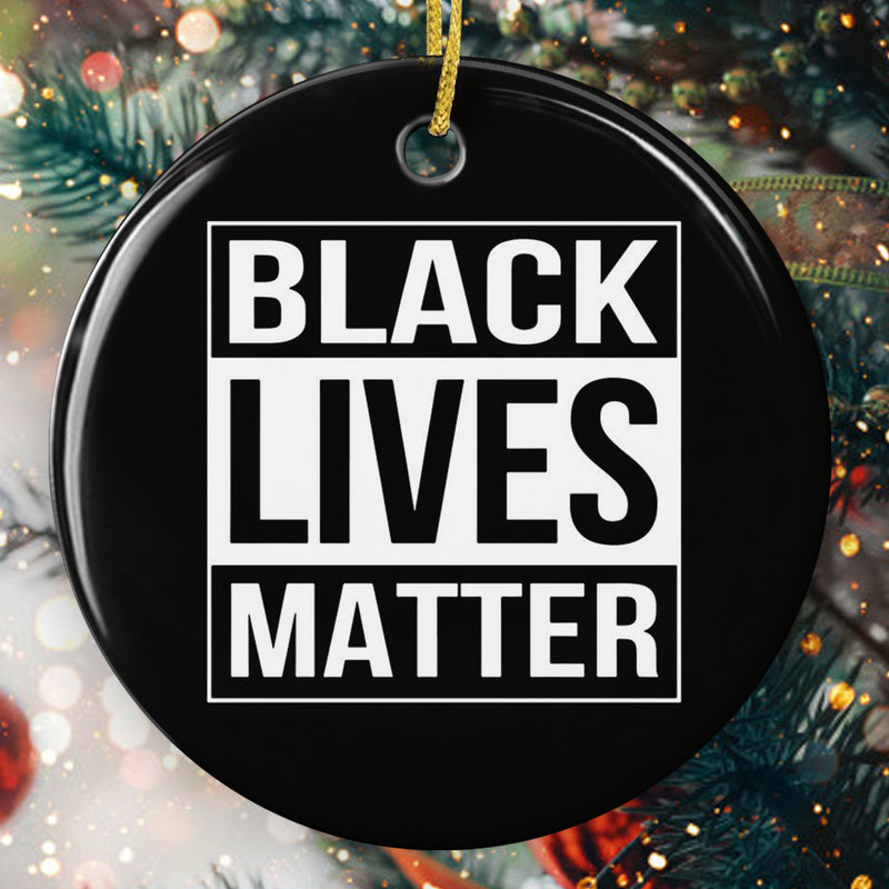 Black Lives Matter Ornament - Black Justice Bauble - Christmas Ornament - BLM House Decor
