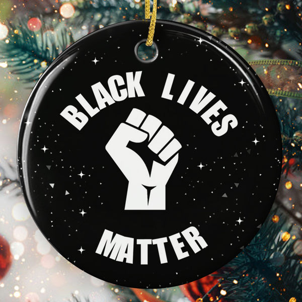 Black Lives Matter Ornament - Be Kind Bauble - Black History Ornament - Christmas Gift - BLM House Decor
