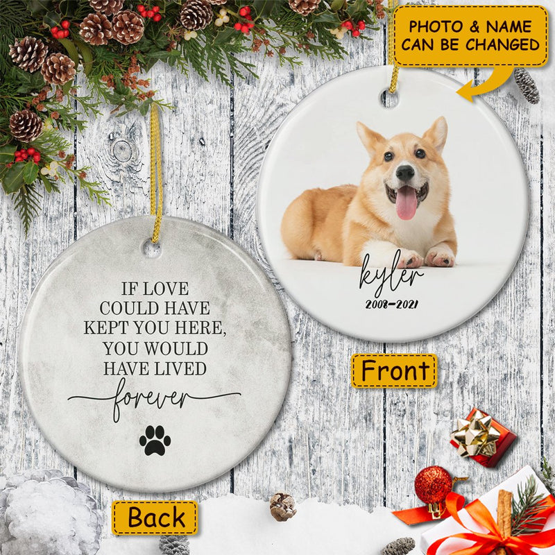 You Would Have Lived Forever - Personalized Pet Memorial Ornament - Loss Of Pet Bauble - Pet Lovers Gift