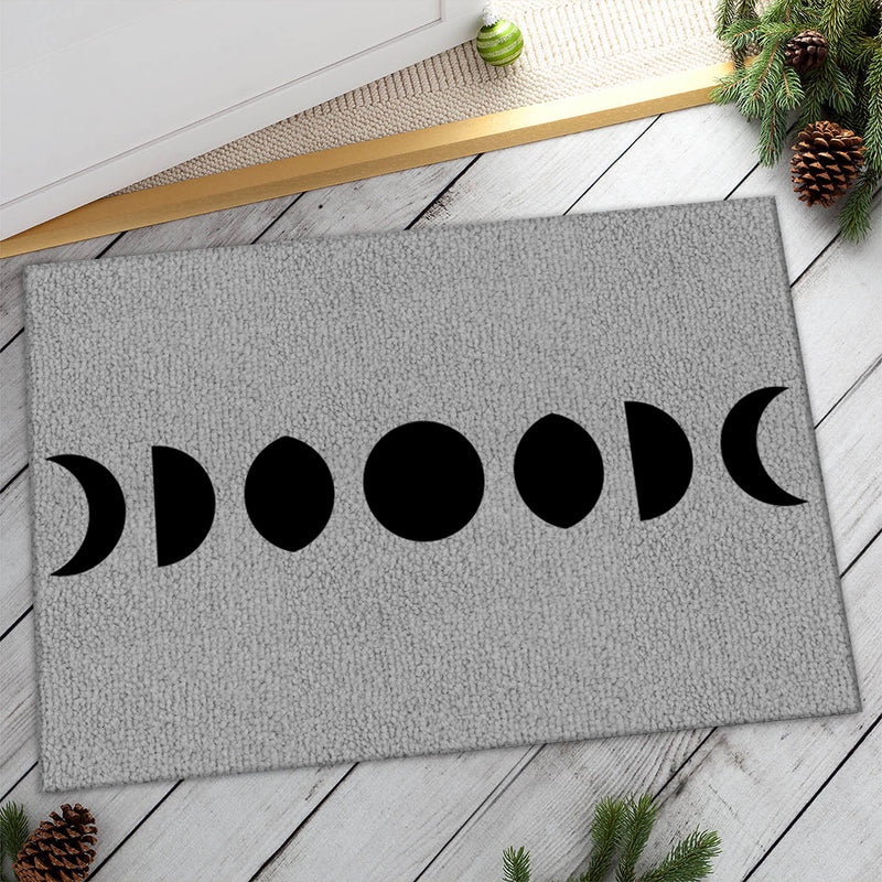 Moon Phases - Boho Celestial Welcome Lunar Decor - Astronomy Housewarming Gift Doormat