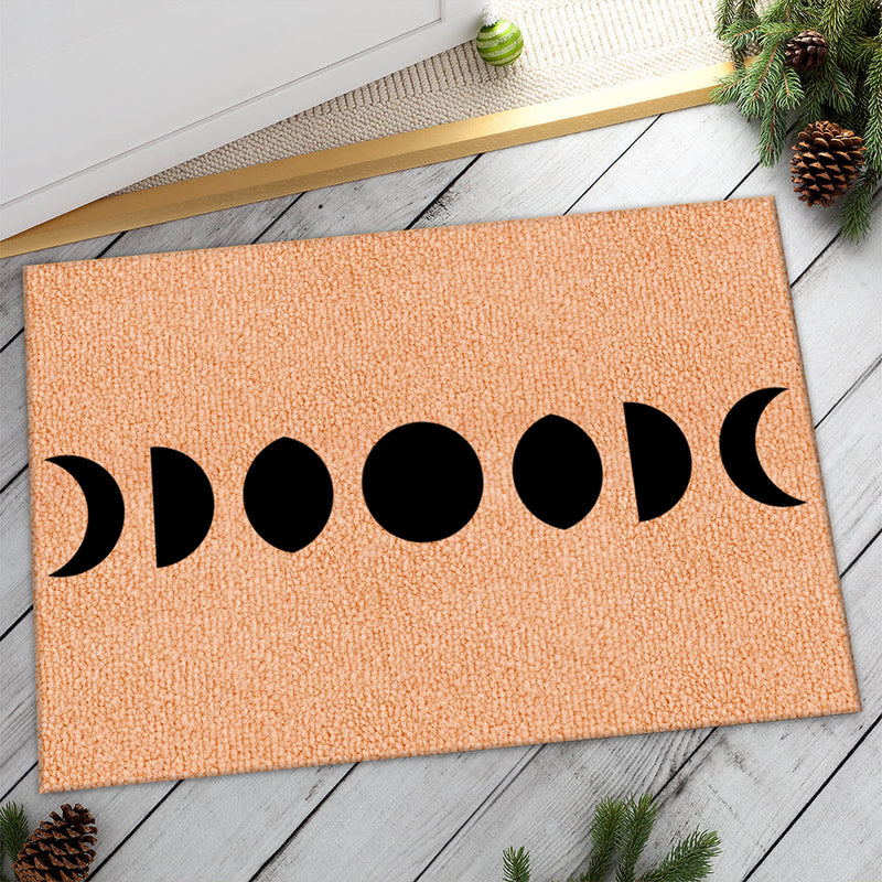 Moon Phases - Boho Celestial Welcome Lunar Decor - Astronomy Housewarming Gift Doormat