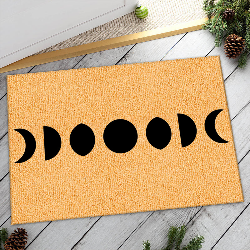 Moon Phases - Boho Celestial Welcome Lunar Decor - Astronomy Housewarming Gift Doormat